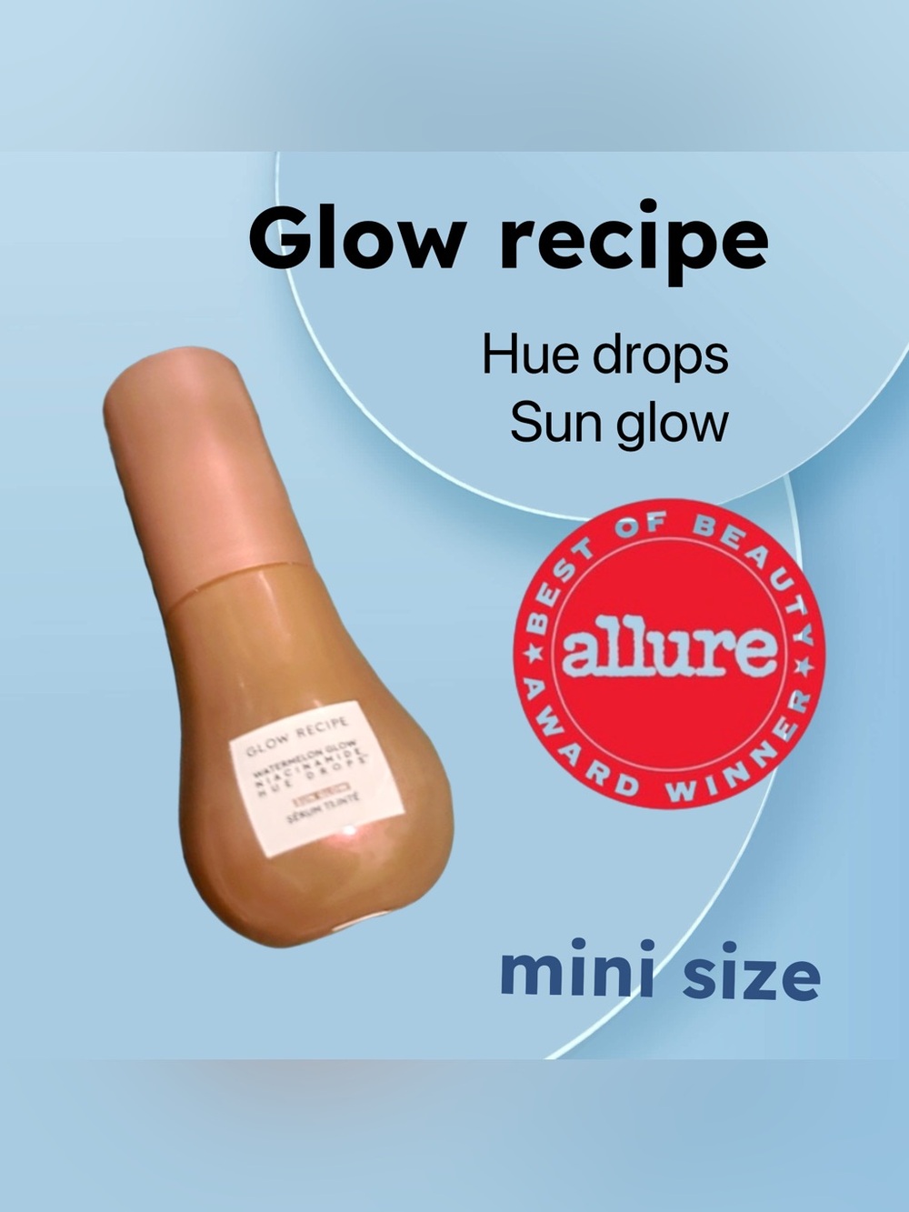 🌟🇺🇸🆕NWOB GLOW RECIPE |MINI| Glow Watermelon Niacinamide Hue Drops Serum